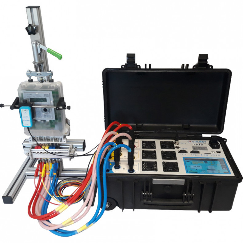 Three phase meter test station