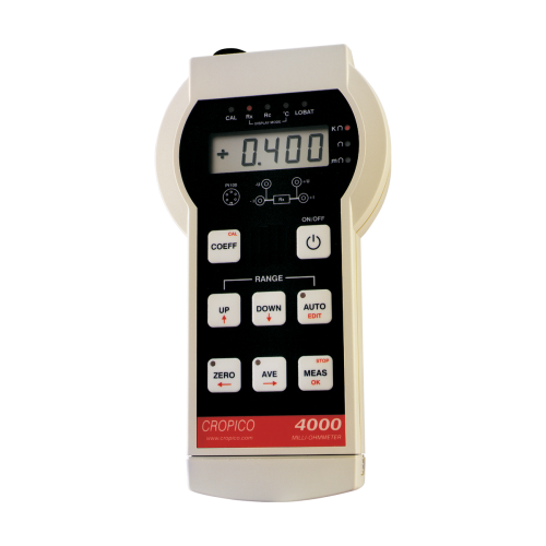 Handheld digital microhmmeter