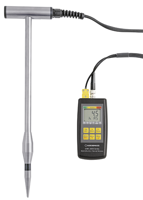 Material complete moisture measuring set for agricultural use