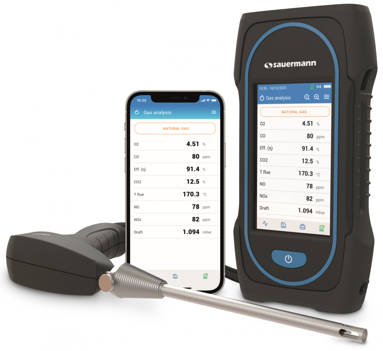 Comprehensive, versatile analyser with touch-screen display