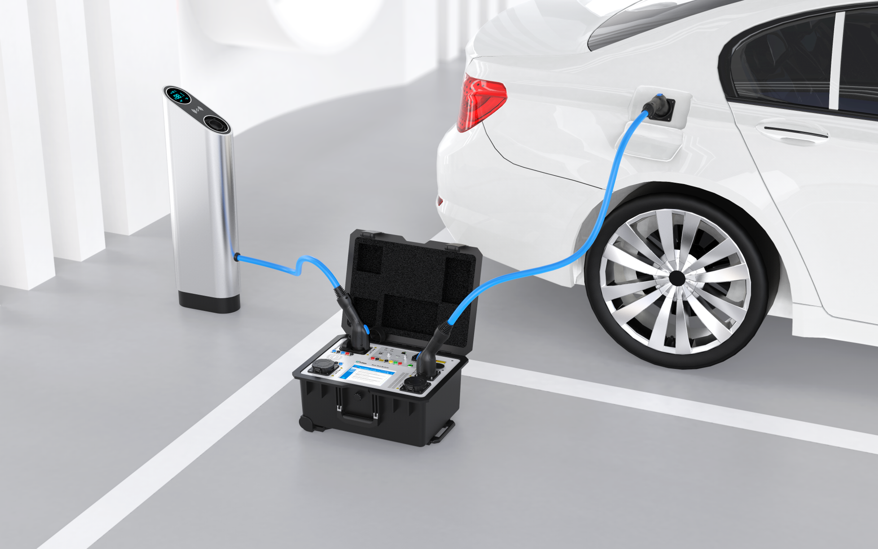 Portable Tester for AC DC EV Chargers