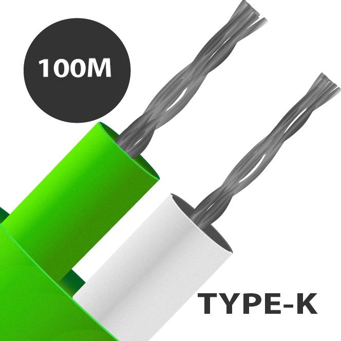 PTFE Insulated Flat Pair Thermocouple Cable 