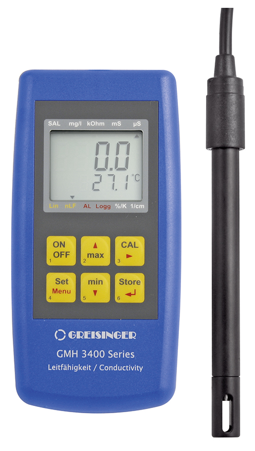 Conductivity measuring device incl. 2-pole measuring cell