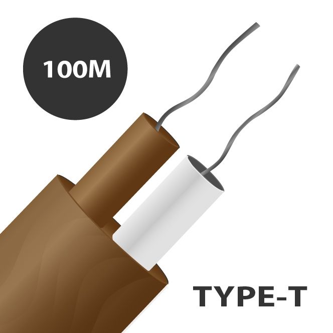PTFE Insulated Flat Pair Thermocouple Cable 