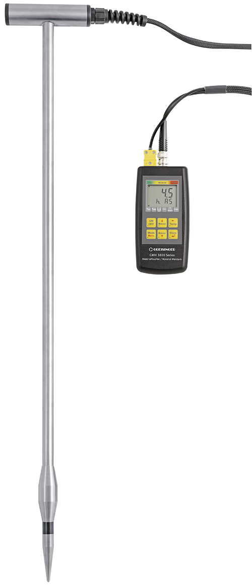 Material complete moisture measuring set for agricultural use