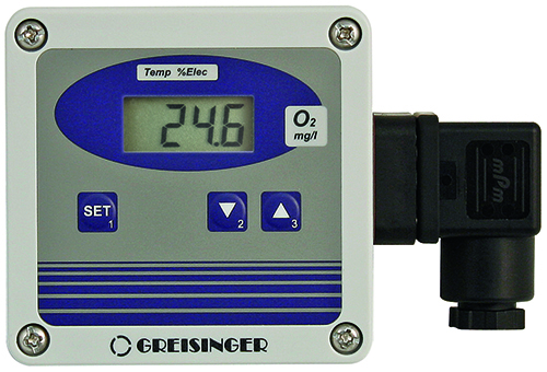 Oxygen transmitter, for dissolved oxygen in liquids, incl. sensor