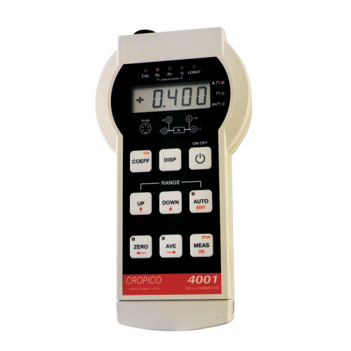 Handheld digital microhmmeter