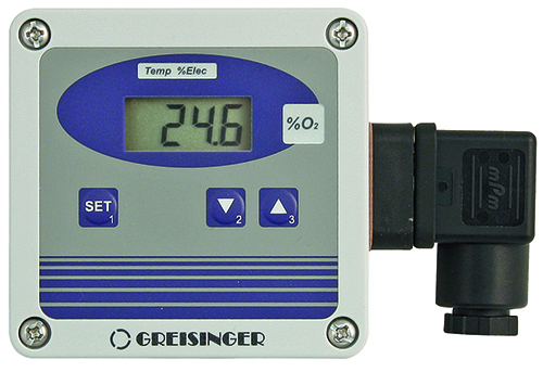 Oxygen transmitter, for air oxygen measurements, incl. sensor