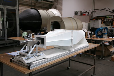 Wind tunnel for educational purposes and students research