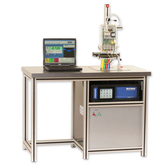 Single position meter test station